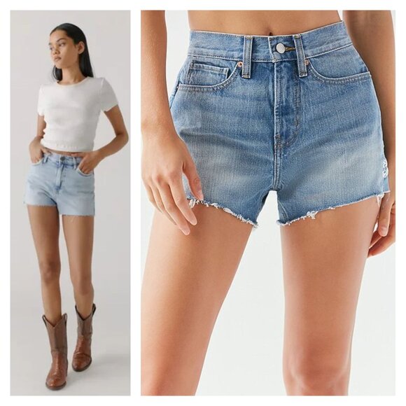 NWT BDG Urban Outfitters Girlfriend High-Rise Denim Jean Shorts size 28 - Picture 4 of 13